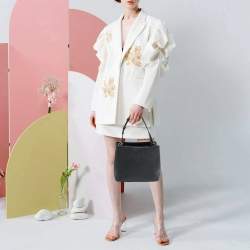 Pre Owned حقيبة دلو دي كيه إن واي براينت بارك جلد أسود