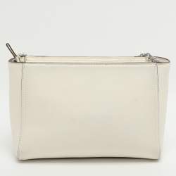 Pre Owned Dkny Lola White Leather Crossbody Bag