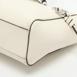 Pre Owned Dkny Lola White Leather Crossbody Bag
