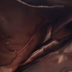 Pre Owned DKNY Beige Python Embossed Suede Chain Shoulder Bag