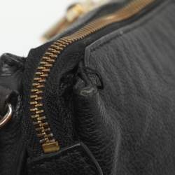 Pre Owned حقيبة كروس دي كيه إن واي جلد أسود