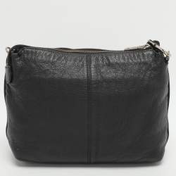 Pre Owned حقيبة كروس دي كيه إن واي جلد أسود