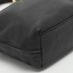 Pre Owned حقيبة كروس دي كيه إن واي جلد أسود