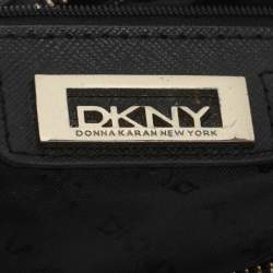 Pre Owned حقيبة كروس دي كيه إن واي جلد أسود