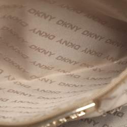 Pre Owned DKNY Purple Saffiano Leather Satchel