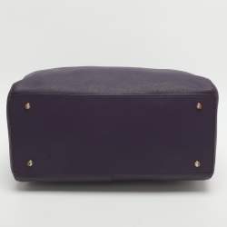 Pre Owned DKNY Purple Saffiano Leather Satchel