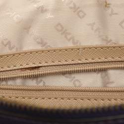 Pre Owned DKNY Purple Saffiano Leather Satchel