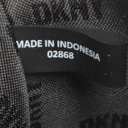 Pre Owned DKNY Black Signature Coated Canvas Chain Satchel