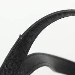 Pre Owned DKNY Black Signature Coated Canvas Chain Satchel