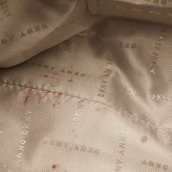 Pre Owned DKNY Blue Saffiano Leather Top Handle Bag