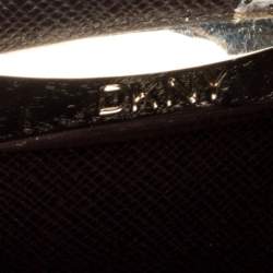 Pre Owned حقيبة دي كي أن واي بولر جلد نقش تمساح زرقاء