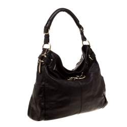 DKNY Dark Brown  Leather Hobo 