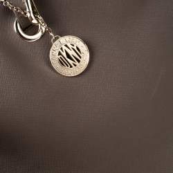 Pre Owned Dkny Dark Beige Leather Tote