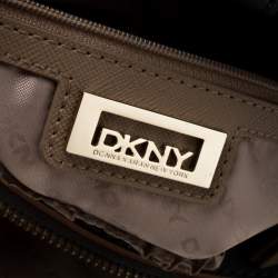 Pre Owned Dkny Ash Blue Leather Satchel