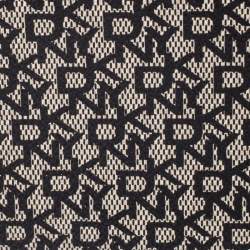 Pre Owned DKNY Beige/Black Canvas and Leather Zip Around Wallet