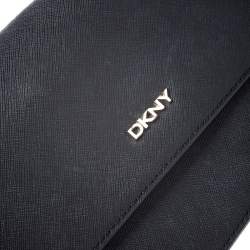 حقيبة كروس DKNY بريانت جلد أسود بقلاب