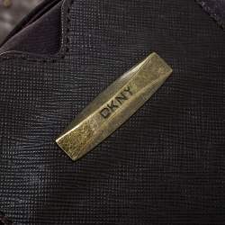 Pre Owned DKNY Taupe Quilted Leather Studded Hobo