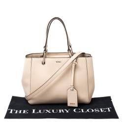 Pre Owned Dkny Beige Leather Tote