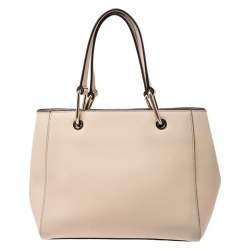 Pre Owned Dkny Beige Leather Tote