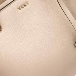 Pre Owned Dkny Beige Leather Tote