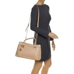 Pre Owned Dkny Beige Leather Satchel