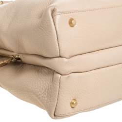Pre Owned Dkny Beige Leather Satchel