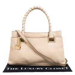 Pre Owned Dkny Beige Leather Satchel