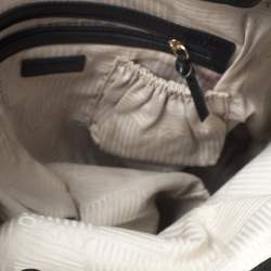 Pre Owned DKNY Black Signature Canvas and Leather Shoulder Bag