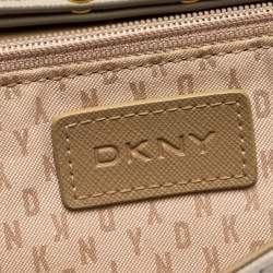 Pre Owned DKNY Beige Leather Wallet On Chain