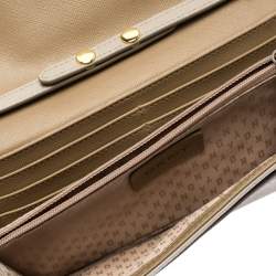 Pre Owned DKNY Beige Leather Wallet On Chain