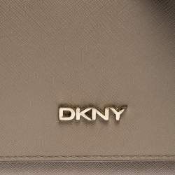 Pre Owned DKNY Beige Leather Wallet On Chain