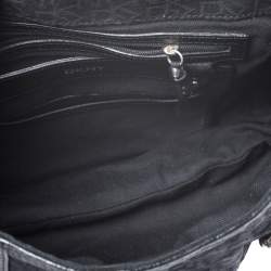 Pre Owned DKNY Black Signature Canvas and Leather Shoulder Bag