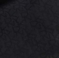 Pre Owned DKNY Black Signature Canvas and Leather Satchel