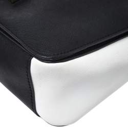 DKNY Black/White Leather Crossbody Bag