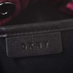 مملوكة مسبقًا DKNY Fuchsia Leather Satchel
