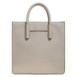 Pre Owned حقيبة يد دي كي أن واي بوك جلد بيج فاتحة