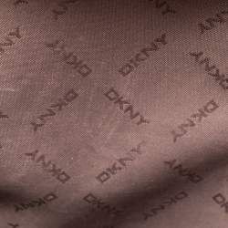 Pre Owned حقيبة يد دي كي أن واي بوك جلد بيج فاتحة