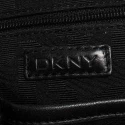 Pre Owned Dkny Black Canvas and Leather Satchel