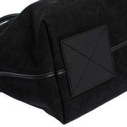 Pre Owned Dkny Black Canvas and Leather Satchel