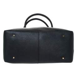 Pre Owned DKNY Black Leather Zip Side Shopper Tote