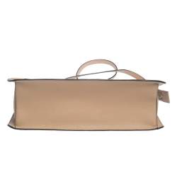 Pre Owned DKNY Beige Leather Bryant Zip Tote