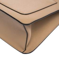 Pre Owned DKNY Beige Leather Bryant Zip Tote