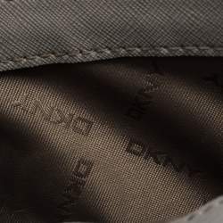 Pre Owned Dkny Grey Leather Chain Shoulder Bag