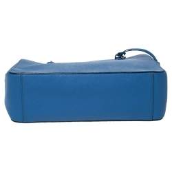 Pre Owned Dkny Blue Leather Tote