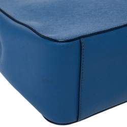 Pre Owned Dkny Blue Leather Tote