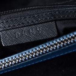 Pre Owned Dkny Blue Leather Tote