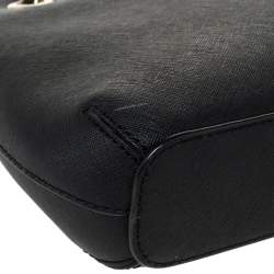 Pre Owned حقيبة كتف دي كيه إن واي "كاميل" دوم جلد أسود