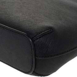 Pre Owned حقيبة كتف دي كيه إن واي "كاميل" دوم جلد أسود