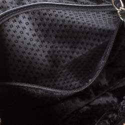 Pre Owned حقيبة كتف دي كيه إن واي "كاميل" دوم جلد أسود