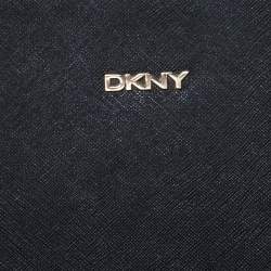 Pre Owned حقيبة كتف دي كيه إن واي "كاميل" دوم جلد أسود